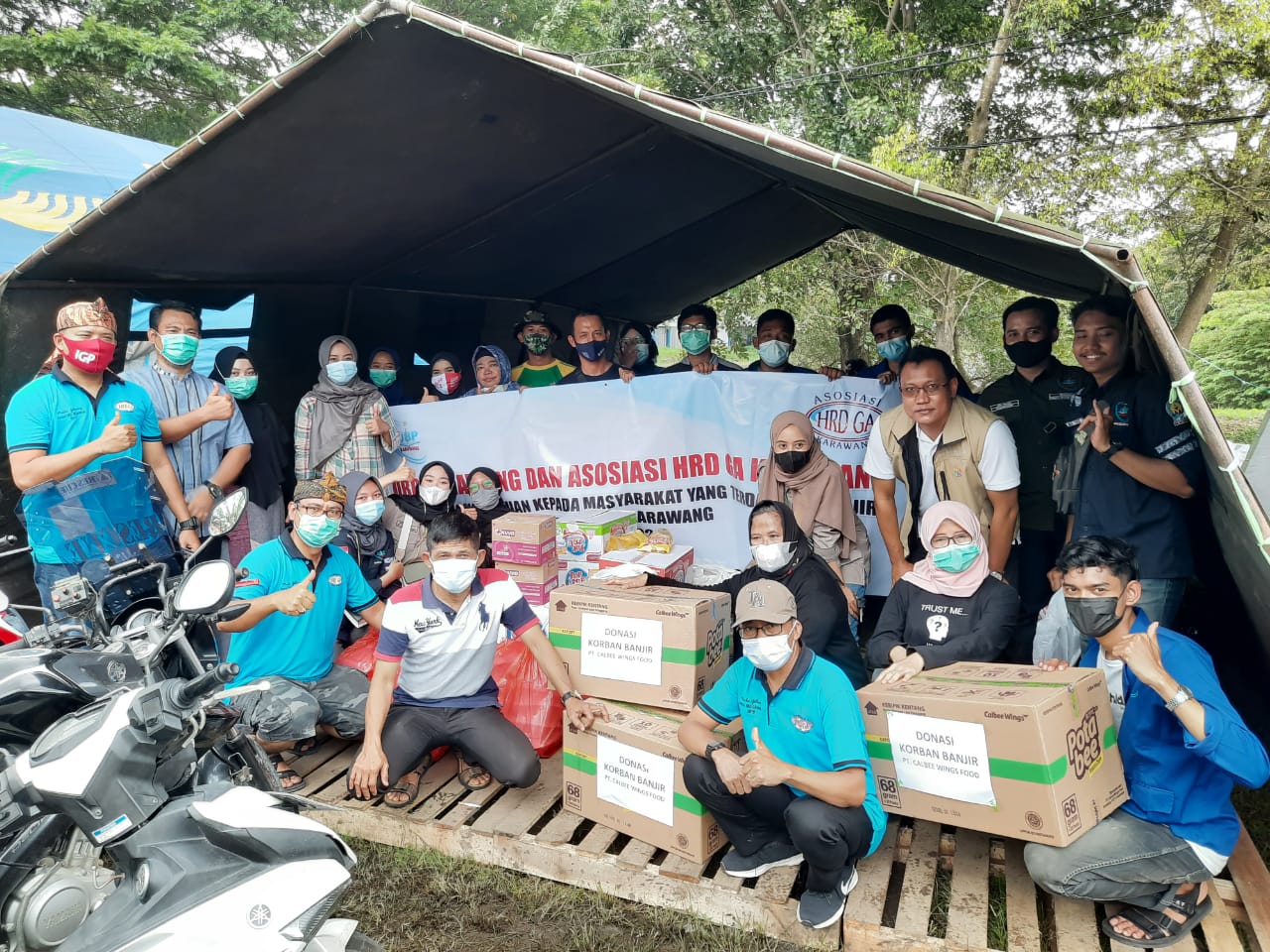 Asosiasi HRD GA dan UBP Karawang Bersinergi Salurkan Bantuan ke Korban Banjir