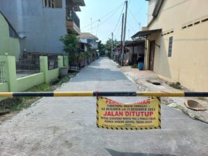 Pembangunan infrastruktur jalan di wilayah Kelurahan Palumbonsari bersumber dari Dakel